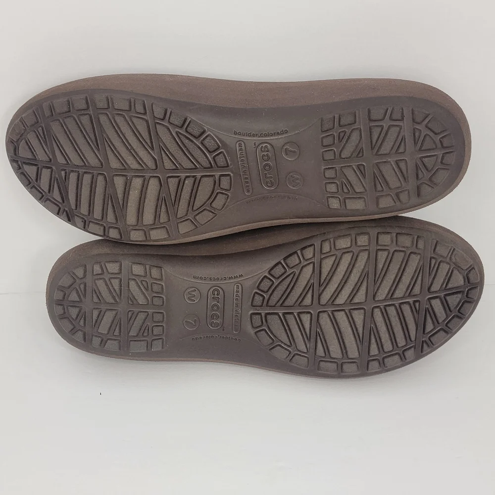 CROCS Brown Women's‎ Ballet Flats SIZE 7. #1640